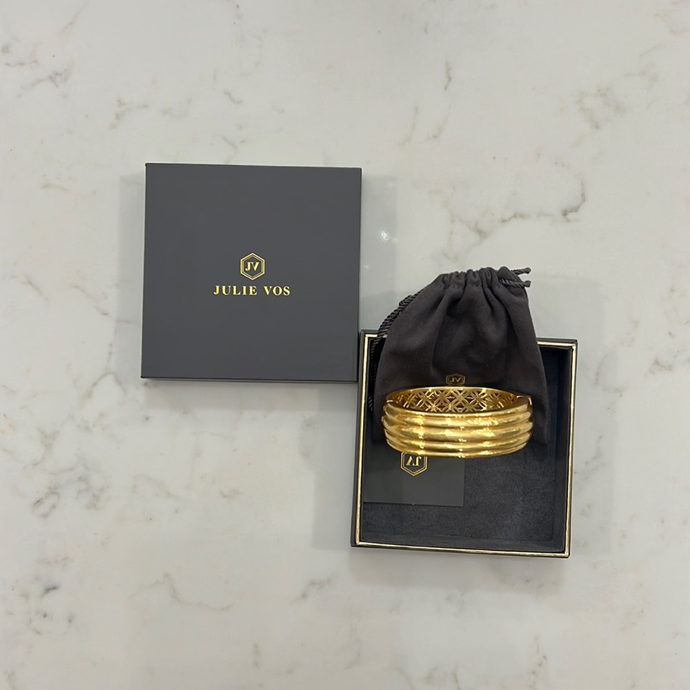 Julie Vos Havana Statement Hinge Bracelet